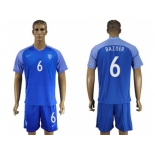 Holland #6 Bazoer Away Soccer Country Jersey