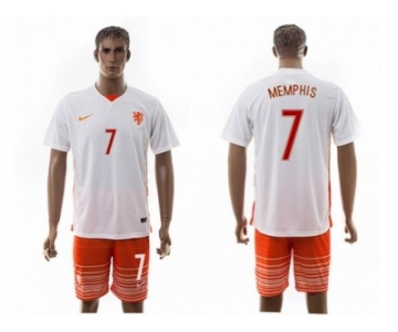 Holland #7 Memphis Away Soccer Country Jersey1