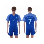 Holland #7 Memphis Away Soccer Country Jersey