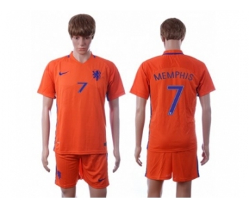 Holland #7 Memphis Home Soccer Country Jersey