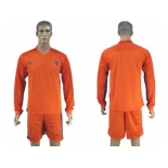 Holland Blank Home Long Sleeves Soccer Country Jersey1