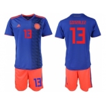 Colombia #13 Gonzalez Away Soccer Country Jersey