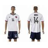 Colombia #14 Mojica Away Soccer Country Jersey