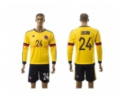 Colombia #24 Lucumi Home Long Sleeves Soccer Country Jersey