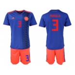 Colombia #3 Murillo Away Soccer Country Jersey