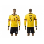 Colombia #3 Palma Home Long Sleeves Soccer Country Jersey