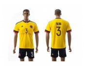 Colombia #3 Palma Home Soccer Country Jersey