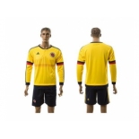 Colombia Blank Home Long Sleeves Soccer Country Jersey