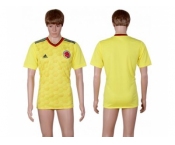 Colombia Blank Home Soccer Country Jersey