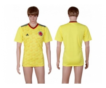 Colombia Blank Home Soccer Country Jersey