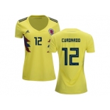 Women Colombia #12 Cuadrado Home Soccer Country Jersey