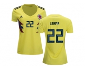 Women Colombia #22 Lerma Home Soccer Country Jersey