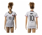 Women's Colombia #10 James Away Soccer Country Jersey