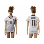 Women's Colombia #11 Quintero Away Soccer Country Jersey