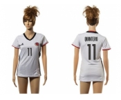 Women's Colombia #11 Quintero Away Soccer Country Jersey