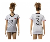 Women's Colombia #3 Palma Away Soccer Country Jersey