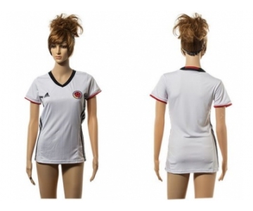 Women's Colombia Blank Away Soccer Country Jersey