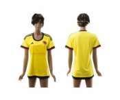 Women's Colombia Blank Home Soccer Country Jersey