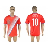 Costa Rica #10 Ruiz B. Home Soccer Country Jersey