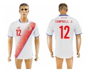 Costa Rica #12 Campbell J. Away Soccer Country Jersey