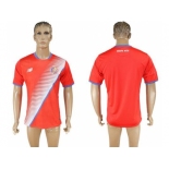 Costa Rica Blank Home Soccer Country Jersey