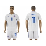 Chile #11 Mora Away Soccer Country Jersey