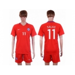 Chile #11 Salas Home Soccer Country Jersey