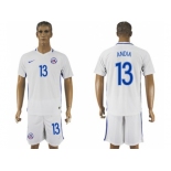 Chile #13 Andia Away Soccer Country Jersey