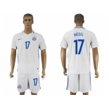 Chile #17 Medel Away Soccer Country Jersey