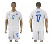 Chile #17 Medel Away Soccer Country Jersey