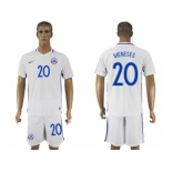 Chile #20 Meneses Away Soccer Country Jersey