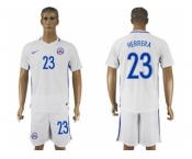 Chile #23 Herrera Away Soccer Country Jersey