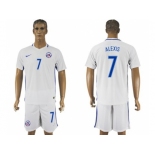 Chile #7 Alexis Away Soccer Country Jersey