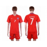 Chile #7 Alexis Home Soccer Country Jersey