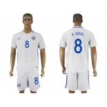 Chile #8 A.Vidal Away Soccer Country Jersey