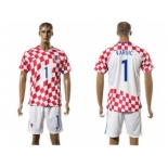 Croatia #1 Vargic Home Soccer Country Jersey