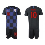 Croatia #10 Modric Away Soccer Country Jerseys