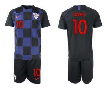 Croatia #10 Modric Away Soccer Country Jerseys