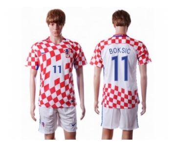 Croatia #11 Boksic Home Soccer Country Jersey