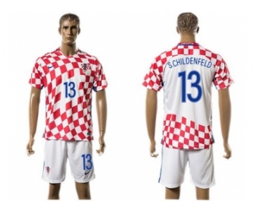 Croatia #13 S.Childenfeld Home Soccer Country Jersey