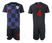 Croatia #4 Perisic Away Soccer Country Jerseys