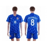 Croatia #8 Prosinecki Away Soccer Country Jersey