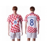 Croatia #8 Prosinecki Home Soccer Country Jersey