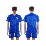 Croatia Blank Away Soccer Country Jersey