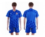 Croatia Blank Away Soccer Country Jersey