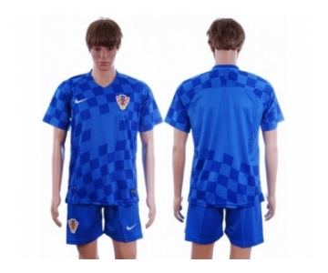 Croatia Blank Away Soccer Country Jersey