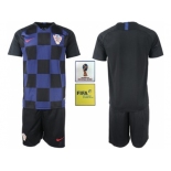 Croatia Blank Away Soccer Country Jerseys