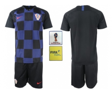 Croatia Blank Away Soccer Country Jerseys