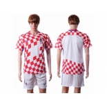 Croatia Blank Home Soccer Country Jersey