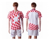 Croatia Blank Home Soccer Country Jersey